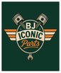 Stickers BJ fond Green racing